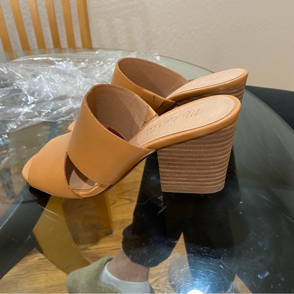 NEW🔥 Madewell The Tessa Mule in Leather in Desert Camel Sz 7 - Picture 7 of 10